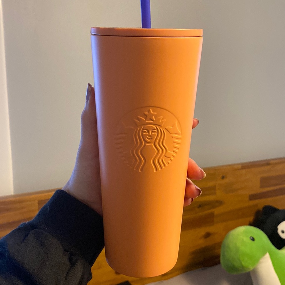 Starbucks summer 2020 tropical palm top peach cup new perfect condition